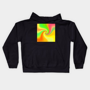 Neon swirl Kids Hoodie